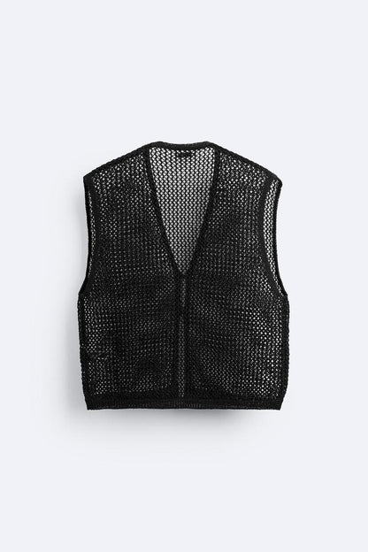 GILET SANS MANCHES EN CROCHET